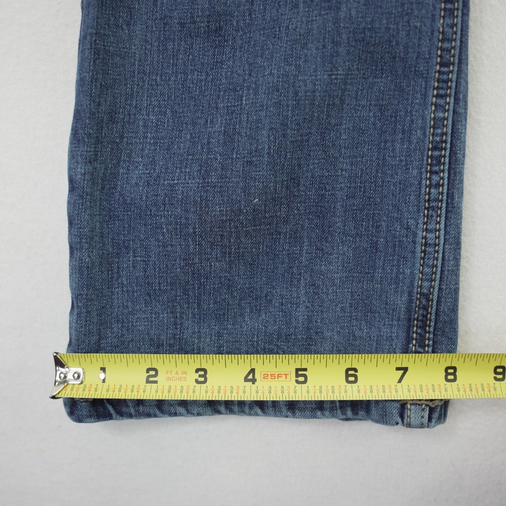 Wrangler Retro Mens Slim Bootcut Jeans Medium Wash Denim Blue W34 L30 - Picture 2 of 10